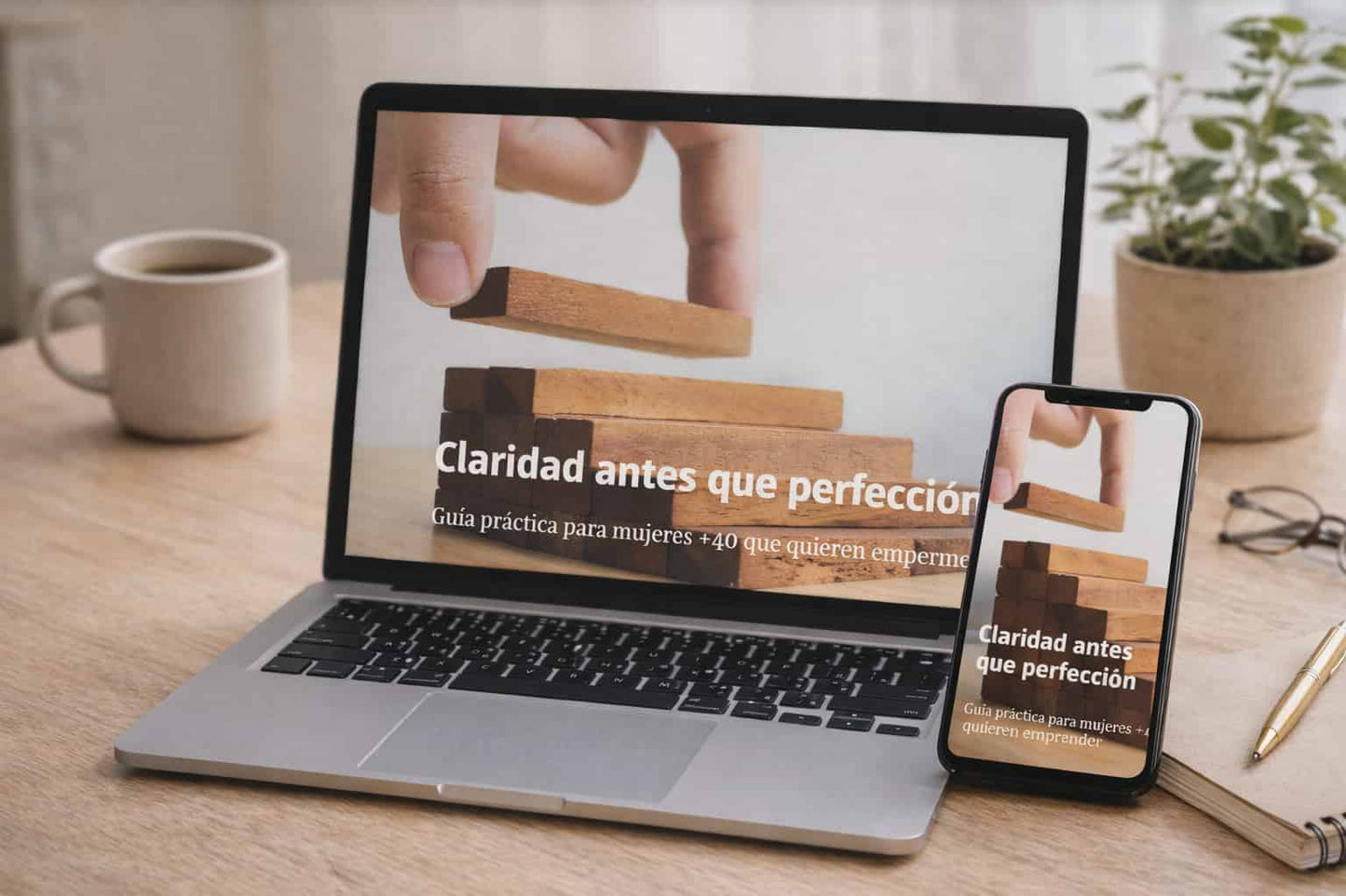 Claridad antes que perfección. Guía práctica para mujeres +40 que quieren emprender